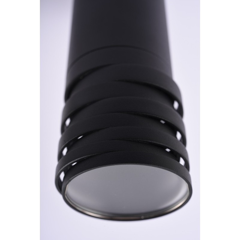 AZZARDO lampa sufitowa / plafon LOCUS     czarna