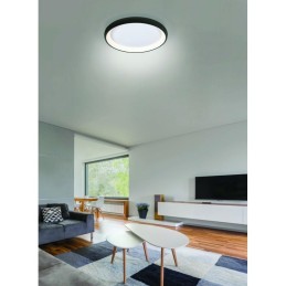 AZZARDO lampa sufitowa / plafon ANTONIO   TOP 41 CCT z pilotem czarna