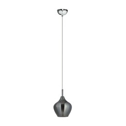 AZZARDO lampa wisząca AMBER MILANO 1      chromowana