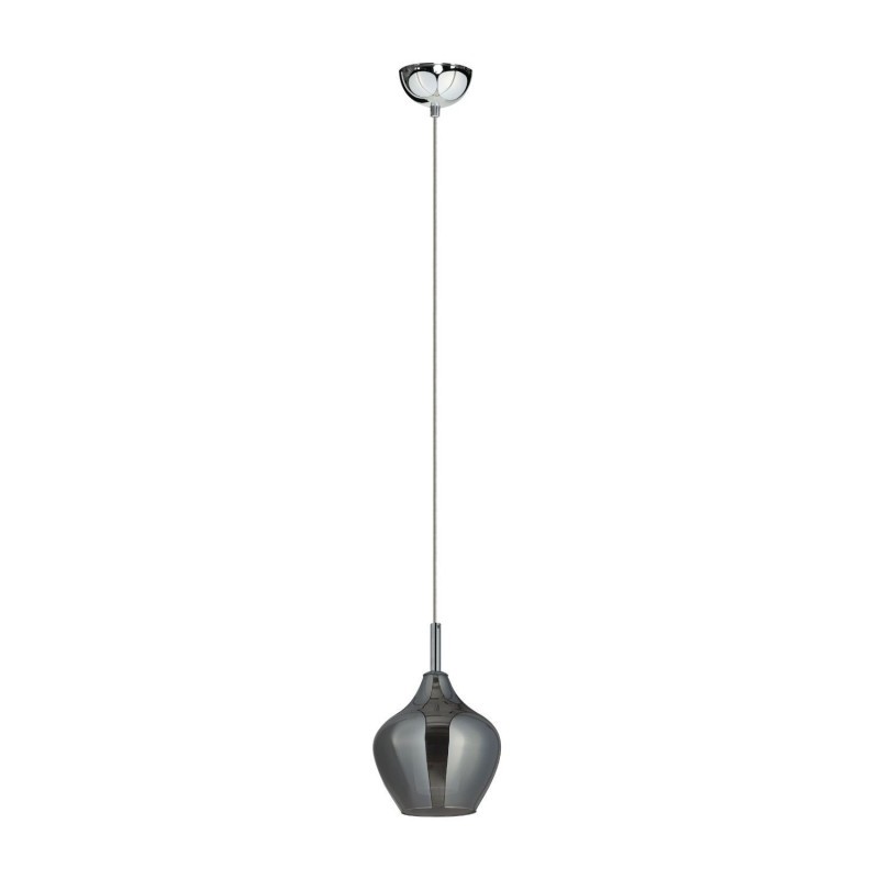 AZZARDO lampa wisząca AMBER MILANO 1      chromowana