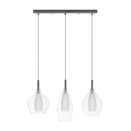 AZZARDO lampa wisząca AMBER MILANO 3      transparentna