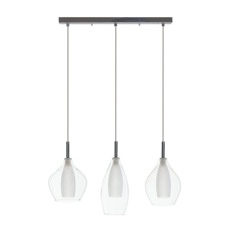 AZZARDO lampa wisząca AMBER MILANO 3      transparentna