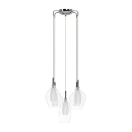 AZZARDO lampa wisząca AMBER MILANO 5      transparentna