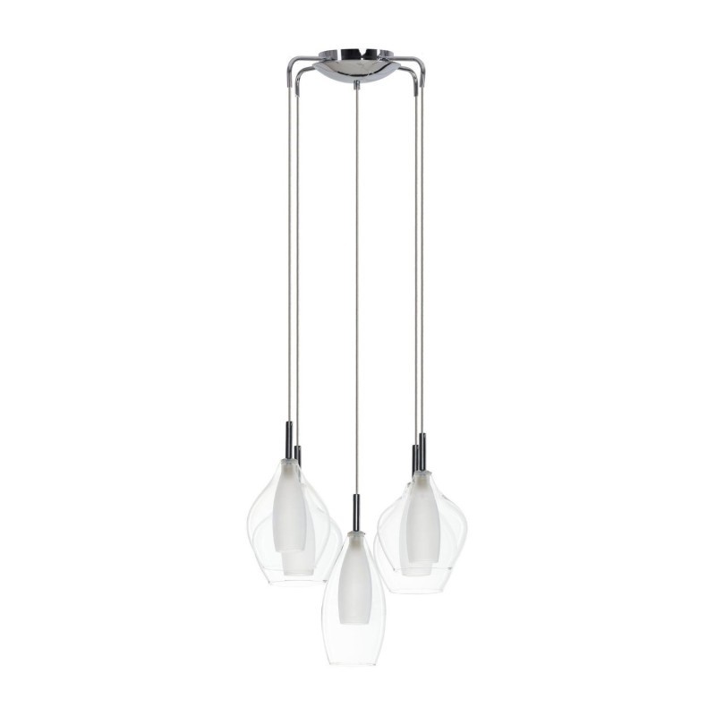 AZZARDO lampa wisząca AMBER MILANO 5      transparentna