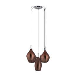 AZZARDO lampa wisząca AMBER MILANO 5      miedziana
