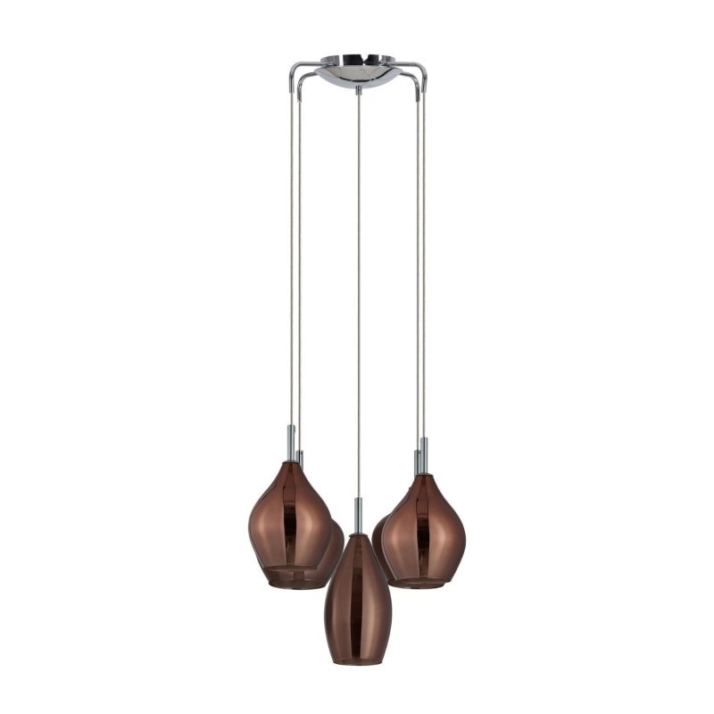 AZZARDO lampa wisząca AMBER MILANO 5      miedziana