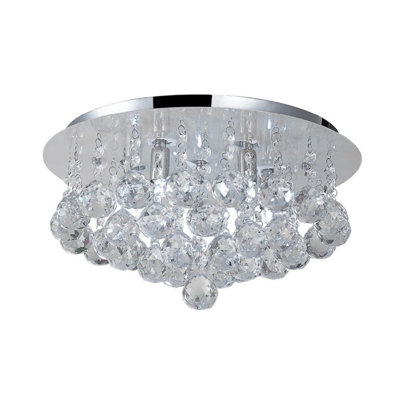 AZZARDO lampa sufitowa / plafon BOLLA 38  chromowana