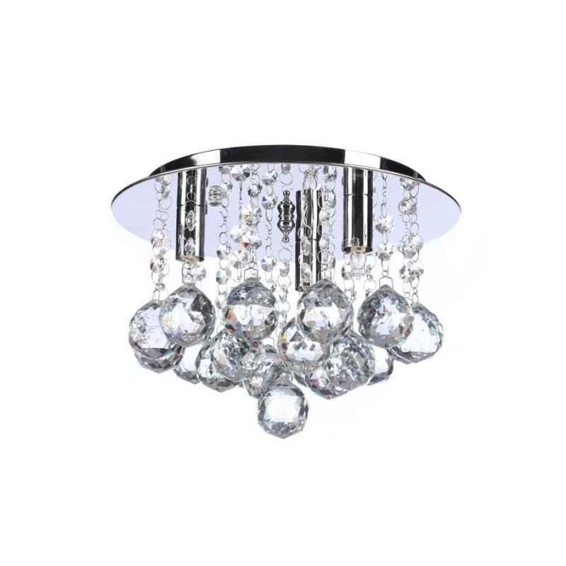 AZZARDO lampa sufitowa / plafon BOLLA 25  chromowana