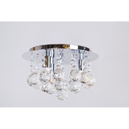 AZZARDO lampa sufitowa / plafon BOLLA 25  chromowana