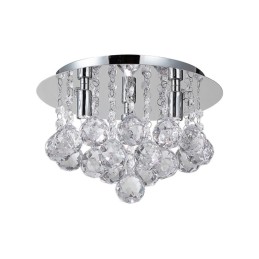 AZZARDO lampa sufitowa / plafon BOLLA 25  chromowana