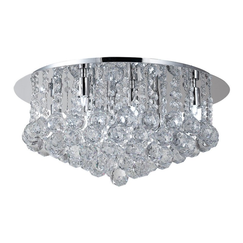 AZZARDO lampa sufitowa / plafon BOLLA 58  chromowana
