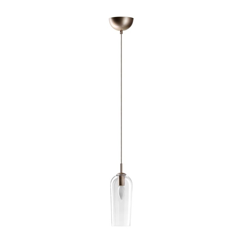 AZZARDO lampa wisząca BLANCA 1            transparentna