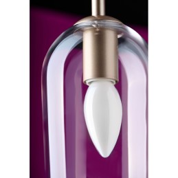 AZZARDO lampa wisząca BLANCA 1            transparentna
