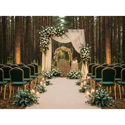 Zestaw 2 krzeseł bankietowych HEKATE      zielony