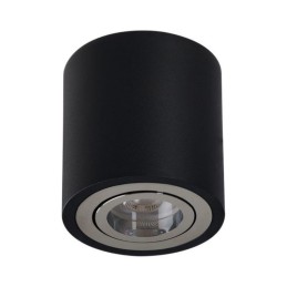 AZZARDO lampa sufitowa / plafon BRANT     czarna / chromowana