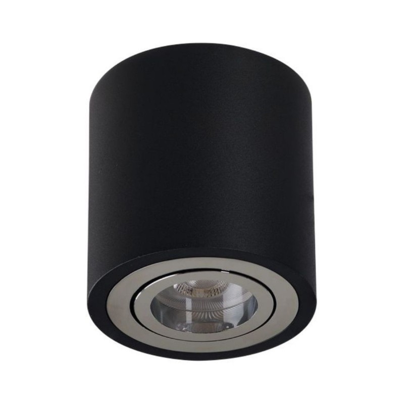 AZZARDO lampa sufitowa / plafon BRANT     czarna / chromowana