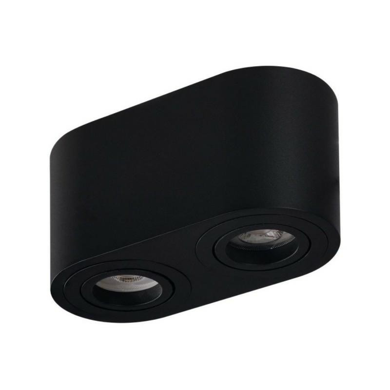 AZZARDO lampa sufitowa / plafon BRANT 2   czarna