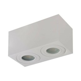 AZZARDO lampa sufitowa / plafon BRANT 2   SQUARE IP44 biała
