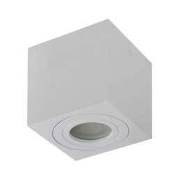 AZZARDO lampa sufitowa / plafon BRANT     SQUARE IP44 biała