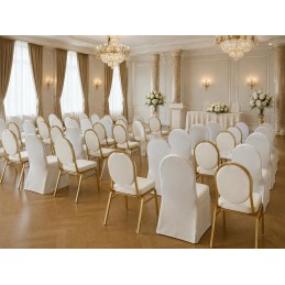 Zestaw 2 krzeseł bankietowych HESTIA +    2 pokrowce WEDING