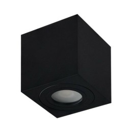 AZZARDO lampa sufitowa / plafon BRANT     SQUARE IP44 czarna