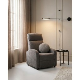 Fotel wypoczynkowy rozkładany RELAX       PREMIUM ciemny szary