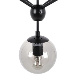 MOOSEE lampa wisząca PLANETARIO 15        czarna - klosze dymione