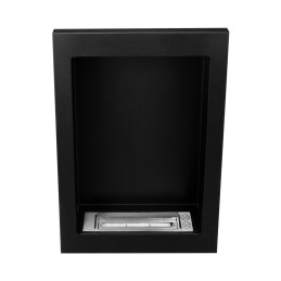 Biokominek wiszący Vertical czarny strukturalny mat