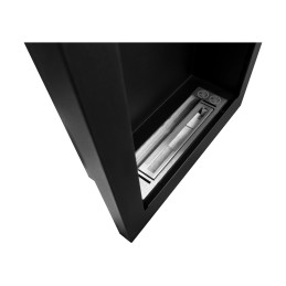Biokominek wiszący Vertical czarny strukturalny mat