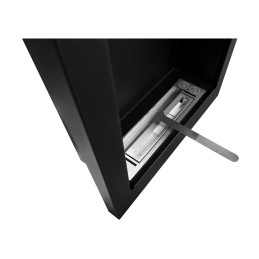 Biokominek wiszący Vertical czarny strukturalny mat