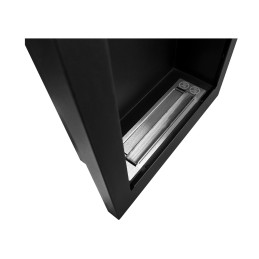 Biokominek wiszący Vertical czarny strukturalny mat