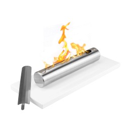 Biokominek Stainless Biały Połysk