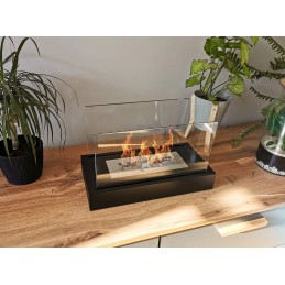 Biokominek wolnostojący Home czarny strukturalny mat