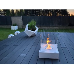 Biokominek  wolnostojący Sunset Garden Biały