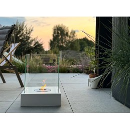 Biokominek  wolnostojący Sunset Garden Biały