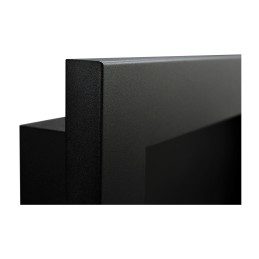 Biokominek 900x400 SLIM Czarny strukturalny z szybą