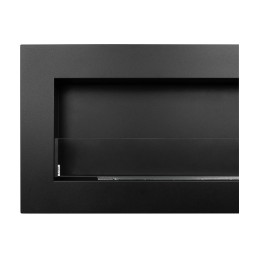 Biokominek Box 900x400 czarny z szybą