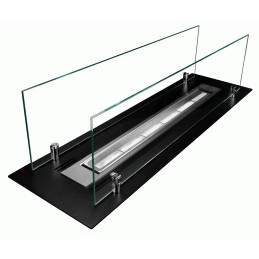 WKŁAD DO ZABUDOWY 65CM CZARNY Z SZYBAMI