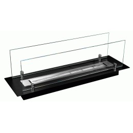 WKŁAD DO ZABUDOWY 65CM CZARNY Z SZYBAMI