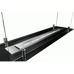 WKŁAD DO ZABUDOWY 65CM CZARNY Z SZYBAMI