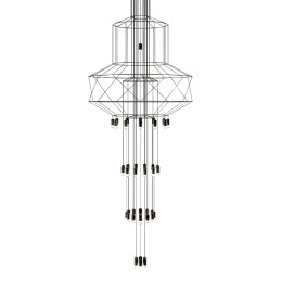 MOOSEE lampa wisząca FLUSSO 43 czarna