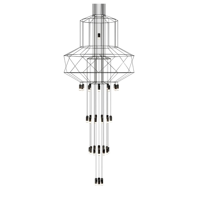 MOOSEE lampa wisząca FLUSSO 43 czarna