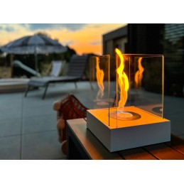 Biokominek wolnostojący Sunset Garden Mini biały mat