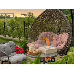 Biokominek wolnostojący Sunset Garden Mini biały mat