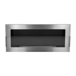 Biokominek wiszący z szybą 900x400 Inox