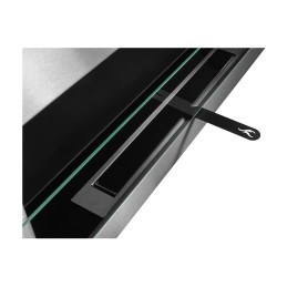 Biokominek wiszący z szybą 900x400 Inox