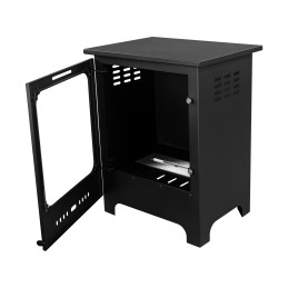 Biokominek Koza Mini czarny mat z szybą