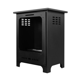 Biokominek Koza Mini czarny mat z szybą