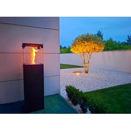 Biokominek wolnostojący PATIO - BESTIA czarny mat
