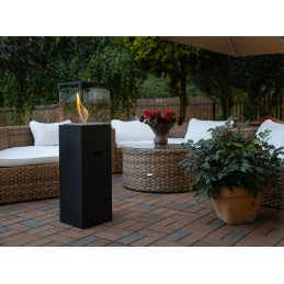 Biokominek wolnostojący PATIO - BESTIA czarny mat